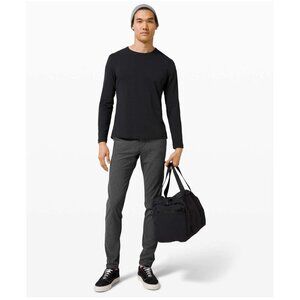 Lululemon Mens Heathered Black Tech Canvas 34" ABC Skinny Pants